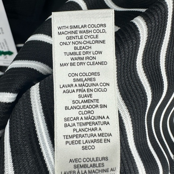 Chicos Jacket Sz 2 US 12 Striped Ottoman Lightweight Pockets Office Career NEW - Picture 8 of 11